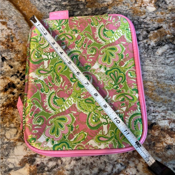 Lilly Pulitzer Pink and Green Paisley IPad Pouch - Picture 9 of 9